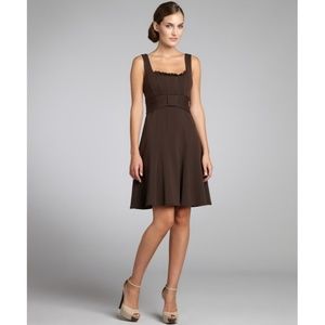 NANETTE LEPORE THOROUGHBRED DARK BROWN DRESS - 10